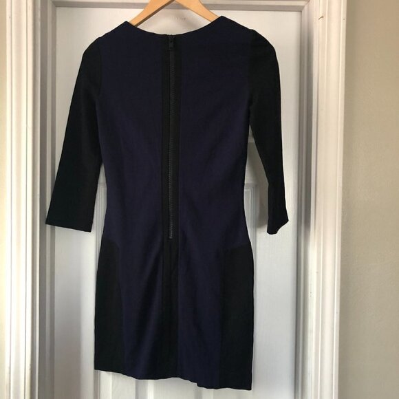 Sandro Black Navy Bodycon Dress - Picture 4 of 8